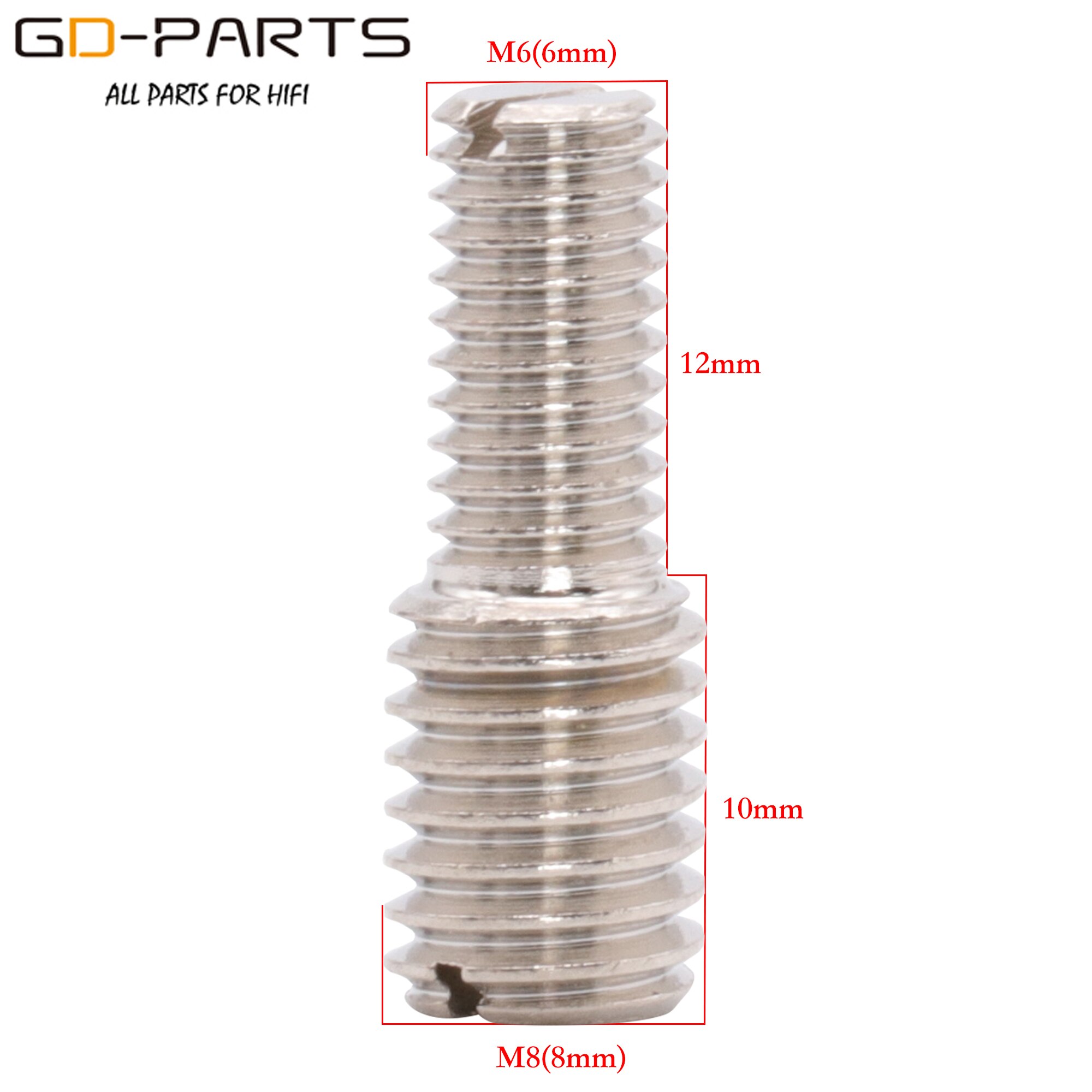 Puur Messing M8 om M6 conversie schroef variabele diameter schroef versterker voetzool installatie schroef M8 om M4