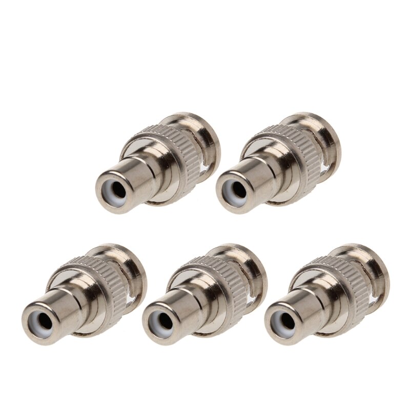 5x macho BNC a RCA adaptador conector Coaxial hembra para videovigilancia CCTV WXTA