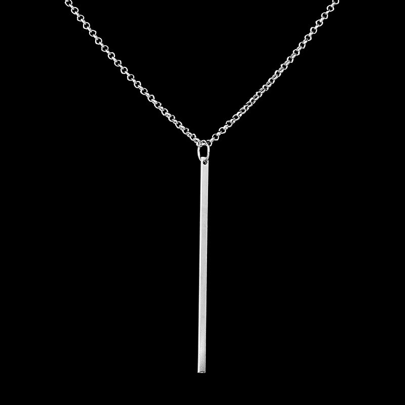 Metal Power Necklaces Women Beach Statement Jewelry: silver