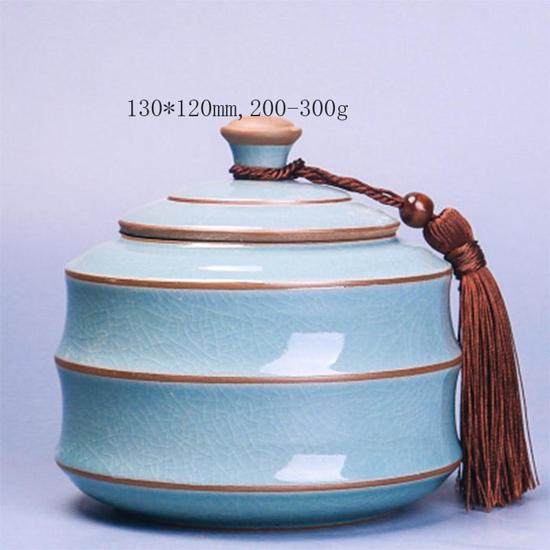 Chinese stijl keramiek theebussen theedoos pot opberghouder chinese kungfu bus theeservies accessoires thuiskantoor theeservies: 5