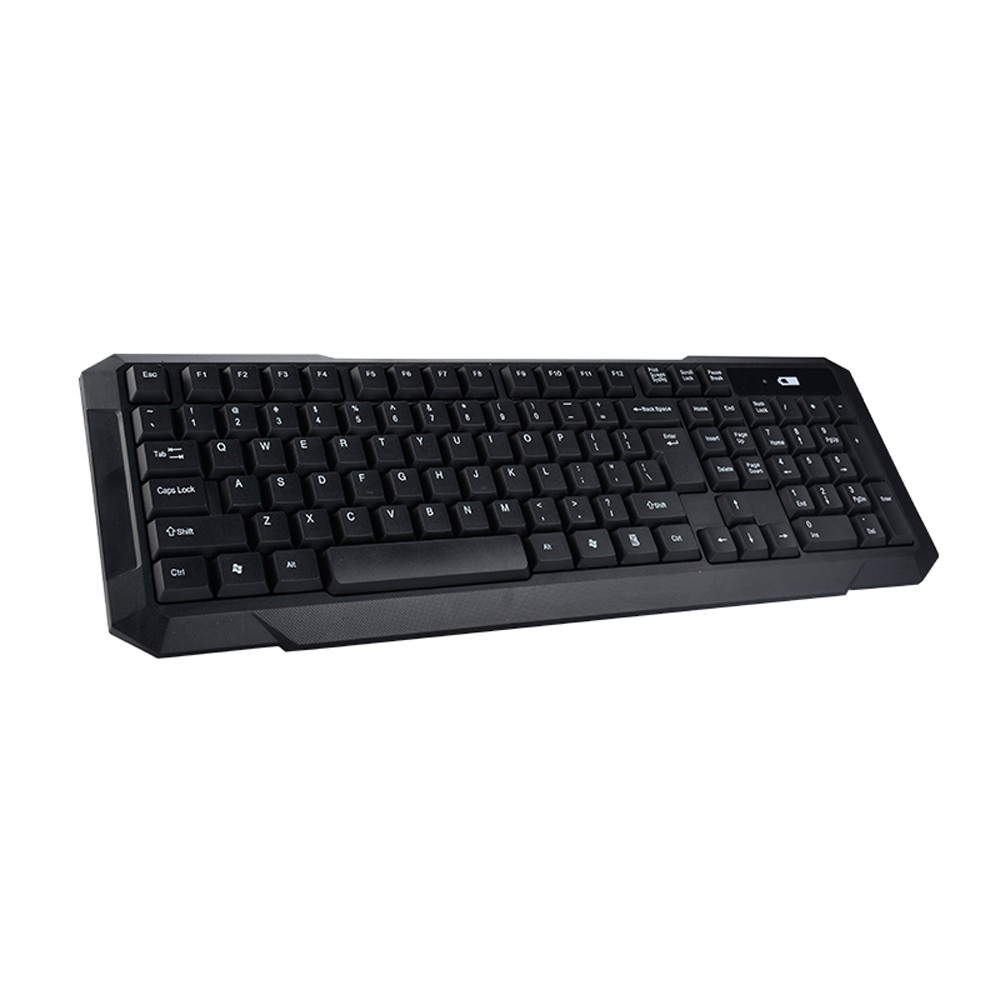 VOBERRY 2.4G Mini Wireless Keyboard And Optical Mouse Combination Black Desktop PC 1200dpi Ultra-thin Keyboard