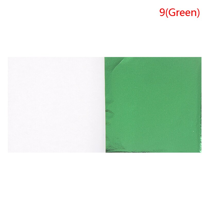 100 ark folie blad papper imitation guld silver koppar blad förgyllning hantverk diy: A9