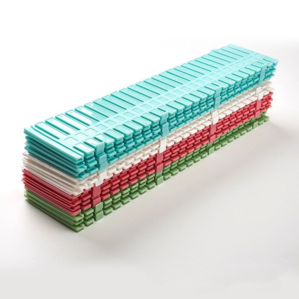12PCS Adjustable Drawer Divider Free Combination Drawer Clapboard Items Classfication Deviders Wardrobe Closet Separator