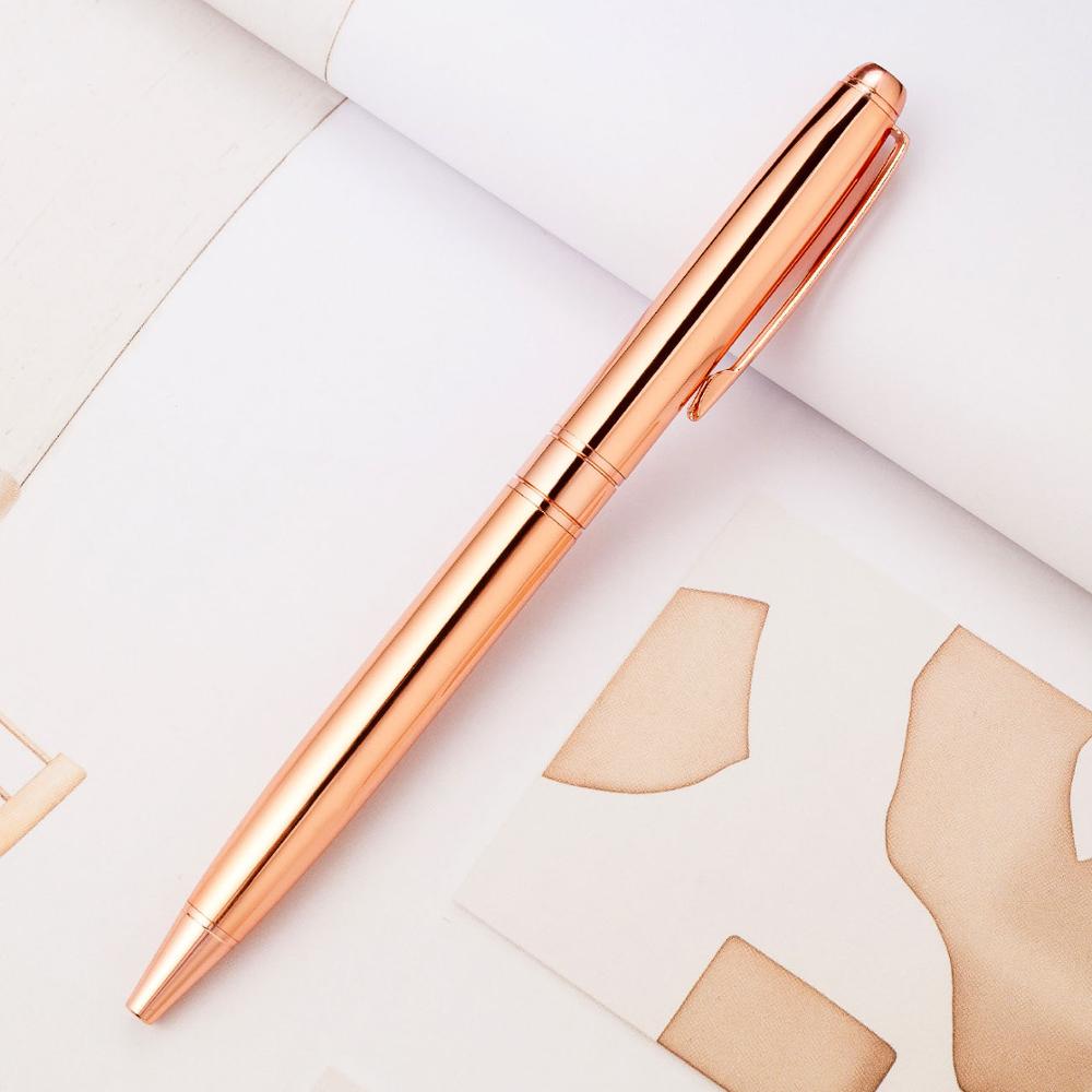 High grade metal pen rotating ballpoint pen school writing office signature pen stationery