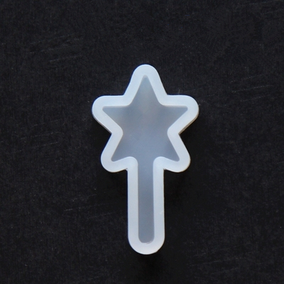 Vleermuis/engel hart/spook siliconen mal toverstaf kruis klei epoxyhars mal hanger mallen snoep chocolade cakevorm bakgereedschap: 010074