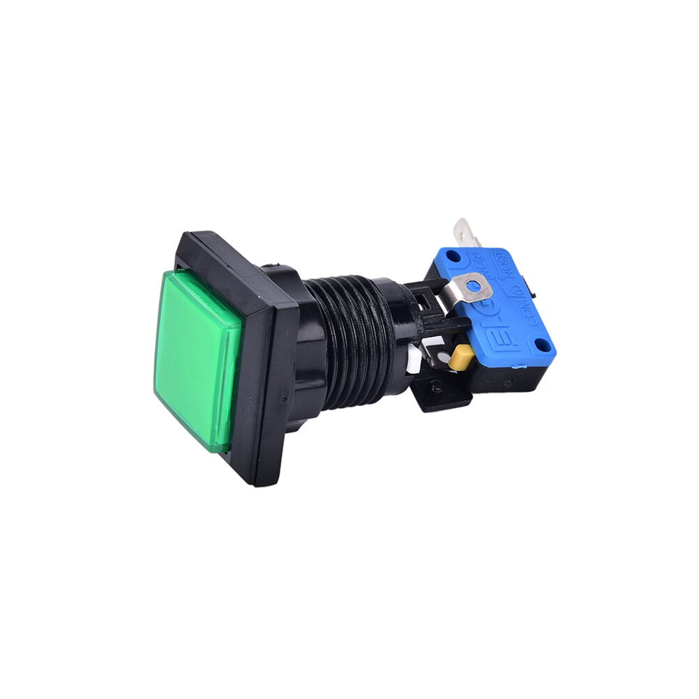 1PC Square game machine push button arcade LED momentary illuminated push button 5 Colors