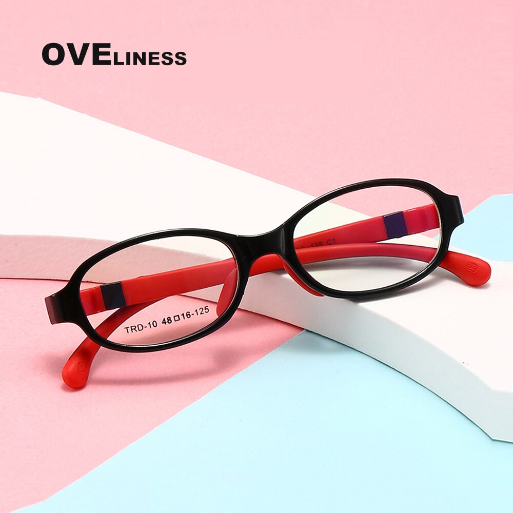 Gafas redondas para niños, lentes ópticas para miopía, montura para niño y niña, gafas graduadas flexibles de silicona para niños
