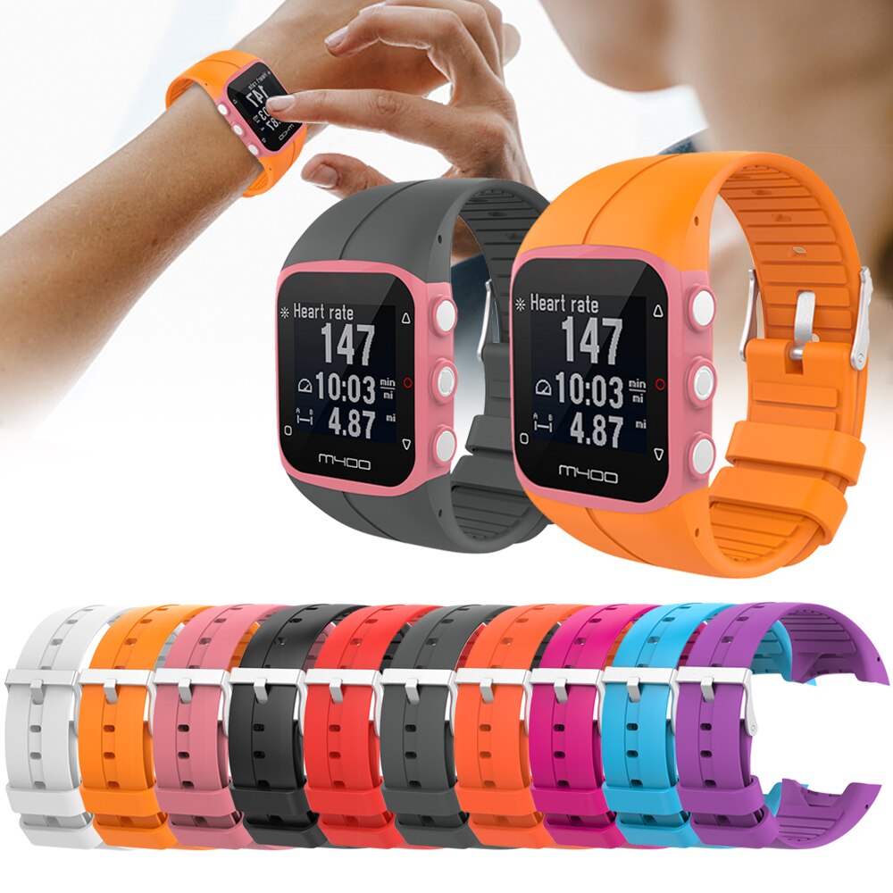 Fascia di polso Cinghia per Polar M400 M430 Sport Intelligente Orologio Molle Del Silicone Sostituzione Della Cinghia Del Wristband Del Braccialetto Cinturino Accessori