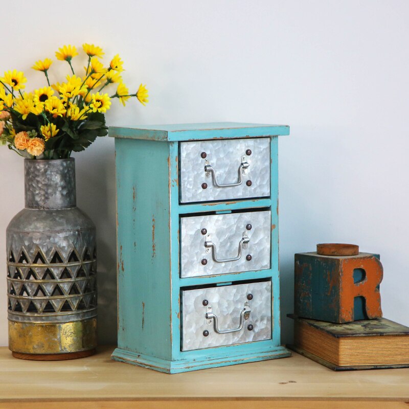 retro vintage handmade desktop drawer storage – Grandado