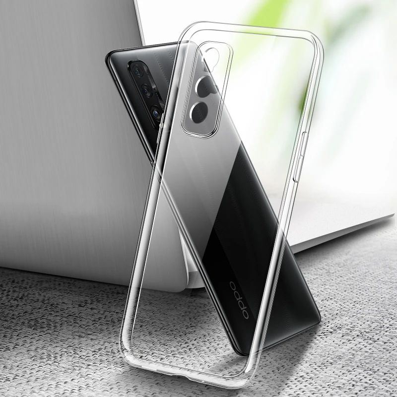 Ultrafino capa móvel para oppo encontrar x2 pro neo lite global caso de volta do telefone macio tpu transparente claro findx2 x2pro x2neo x2lite: OPPO Find X2