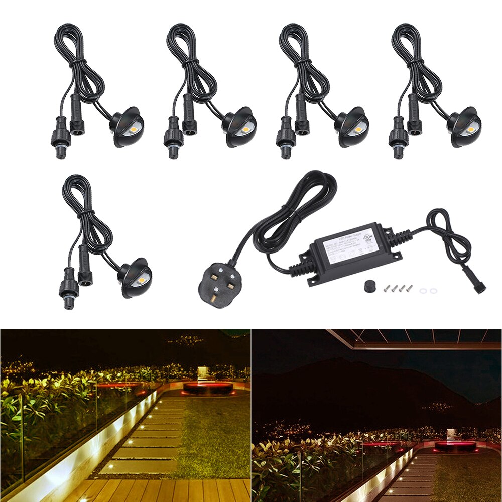 10PCS LEDs Deck Lichter Set 4W 100LM SMD5050 Einbau In-boden Unterirdischen licht IP67 Wasser Widerstand Im Freien led-strahler Garten