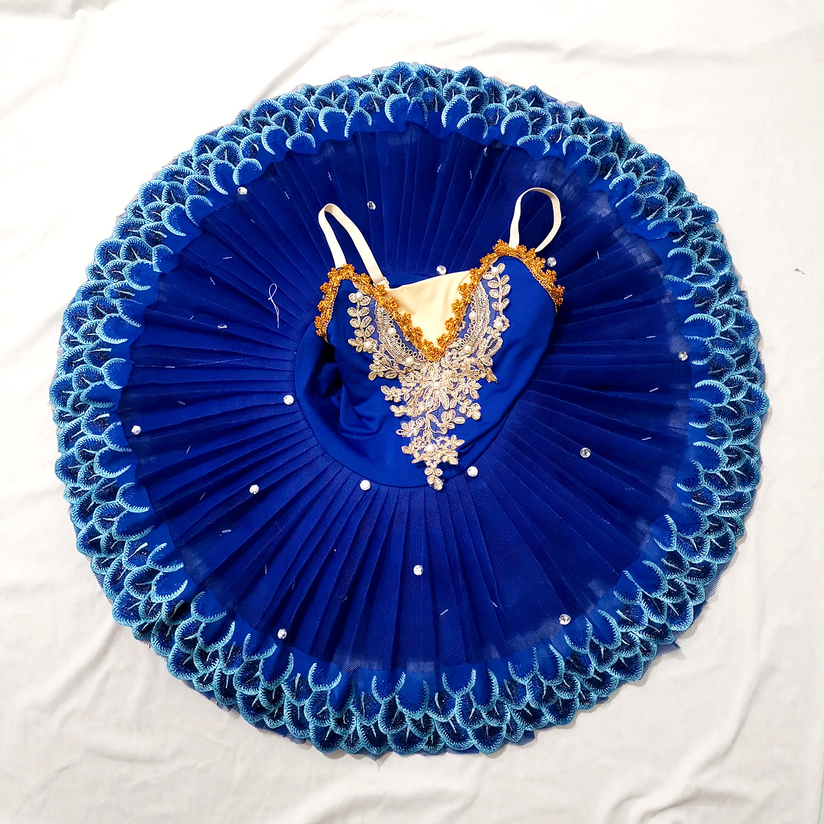 Blauwe Ballet Tutu Rokken Voor Ballerina Zwanenmeer Prestaties Kostuums Pannenkoek Dancewear