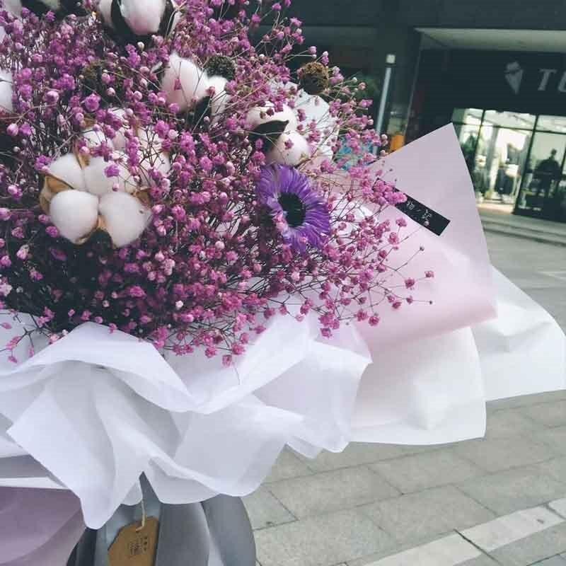 40pcs 50x70cm DIY Tissue Paper Wrapping Paper Decorative Flower Bouquet Craft Paper Clothing Packing Packaging