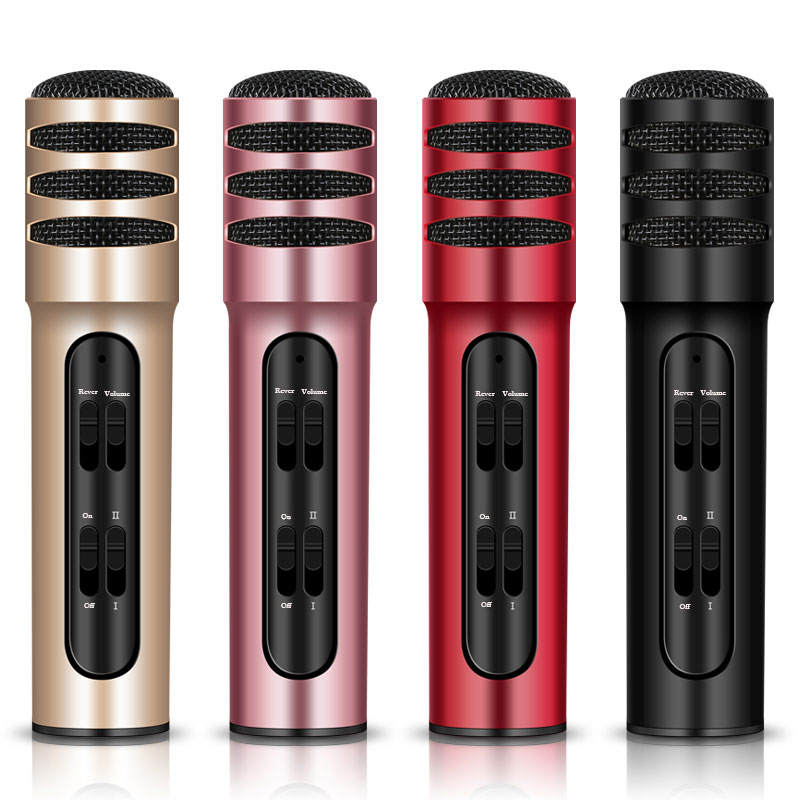 condenser wired microphone Karaoke live compatible with Multi sound change burst the audience Handheld microphones