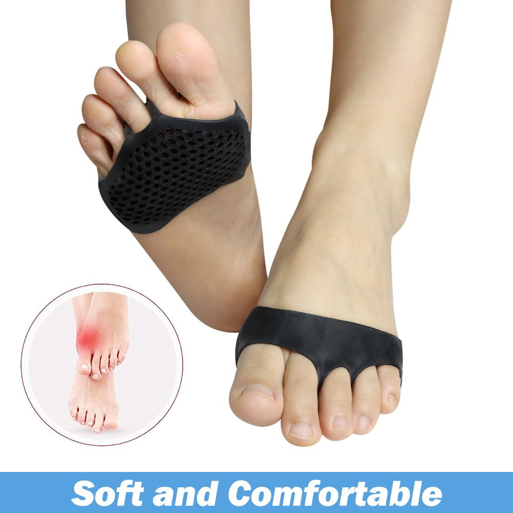 Pexmen 2Pcs Metatarsal Pads Ball of Foot Cushions Gel Forefoot Pad for Metatarsalgia Pain Relief Mortons Neuroma and Callus