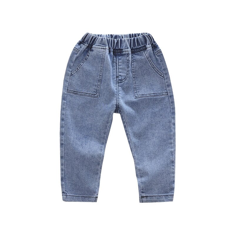 1-7T enfant en bas âge enfant jean pour garçons automne hiver pantalon Denim pantalon Gentleman Streetwear sourire imprimer mignon bas