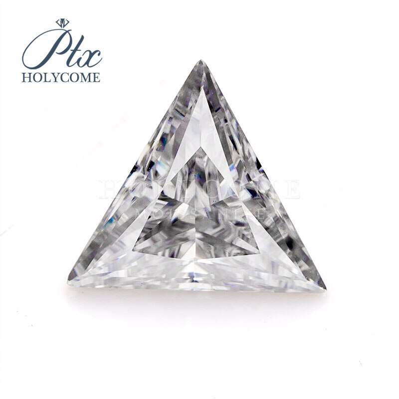 5.5x5.5mm hurtownie wysokiej jakości GH VVS1 podawać Moissanite diament test trójkątne cięcia kamienia dla Jewlery Bluk cena sprzedaży za karat