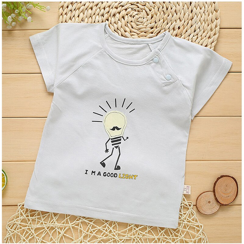 T-shirt pour bébés garçons, imprimé dessin animé, en coton, vêtements d'extérieur, 3 pièces, XL313, été