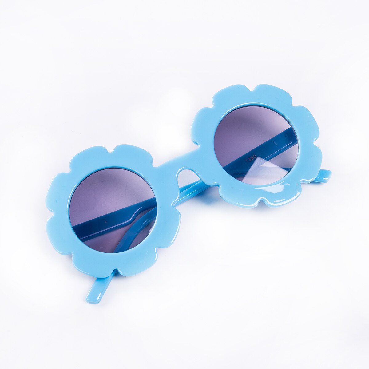 Baby pige dreng solsikke solbriller sommer sødt legetøj børn børn 6 farver anti-uv beskyttelse solbriller: Blå
