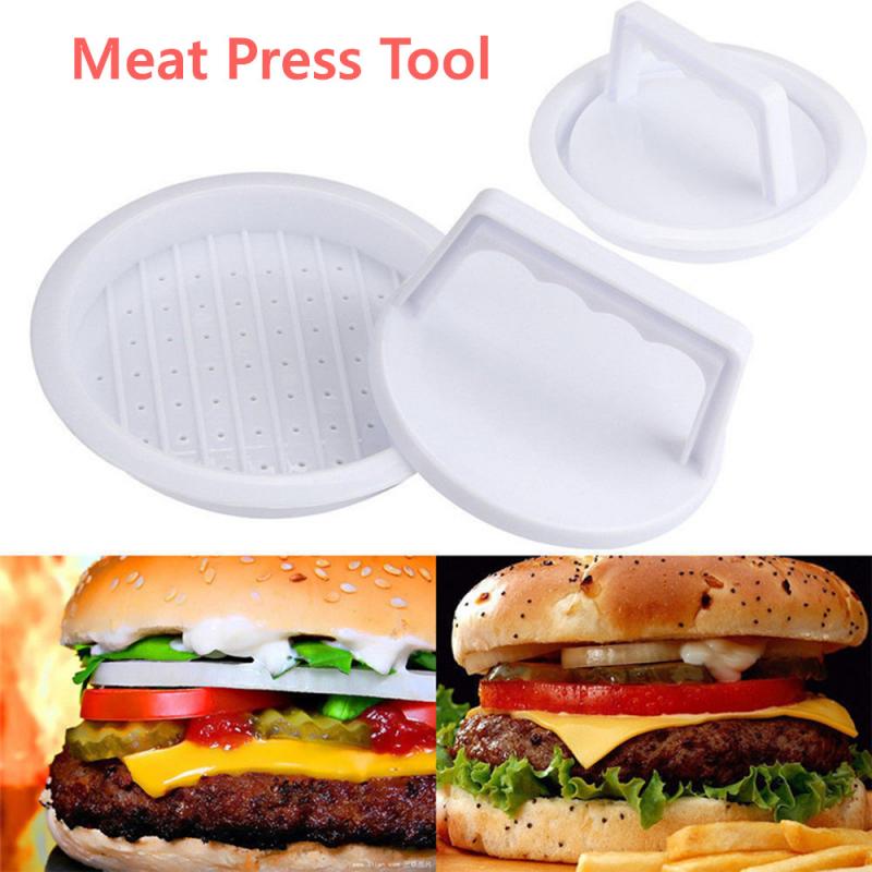 Rund form hamburgerpresse hamburger kød oksekød grill burger presse patty maker skimmel hjem køkken kød værktøjer nyeste