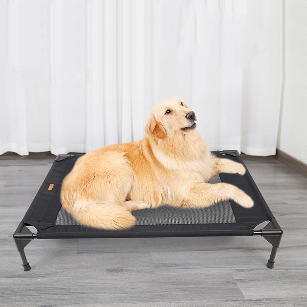 Pet Raised Bed Breathable Mesh Elevated Dog Bed Pet Cot Foldable Portable Indoor Outdoor Pet Bed for Large Medium Small Dogs