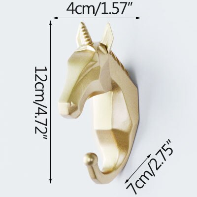 Dier Haak Sleutels Houder Muur Home Jas Hoed Rack Opknoping Herten Hoofd Jas Haak Nordic Creatieve Decoratieve Haak: 3