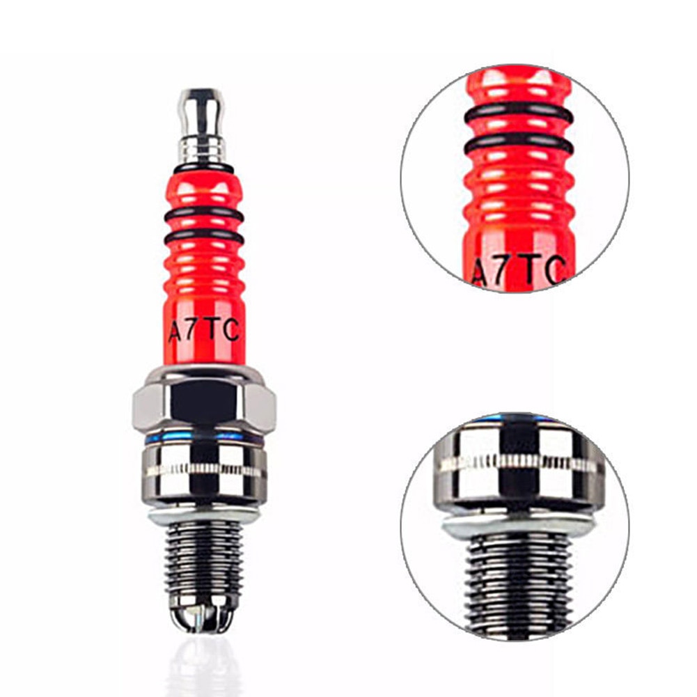 Bougie d'allumage à 3 électrodes haute Performance A7TC pour accessoires de bougies d'allumage de moto ATV 50CC-150CC
