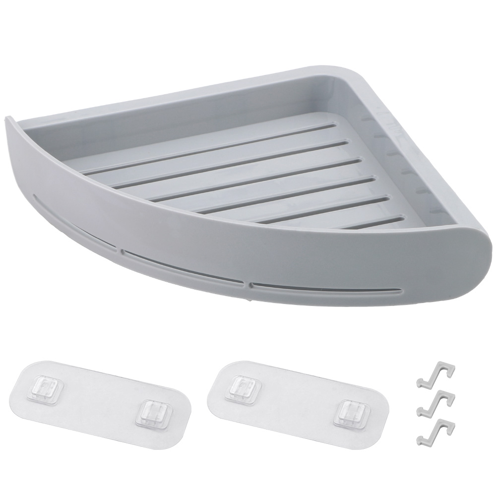 30-60Cm Badkamer Planken Opbergrek Ruimte Aluminium Zwart Keuken Accessoires Wandplank Thuis Opslag Badkamermeubel Houder: Corner Shelf