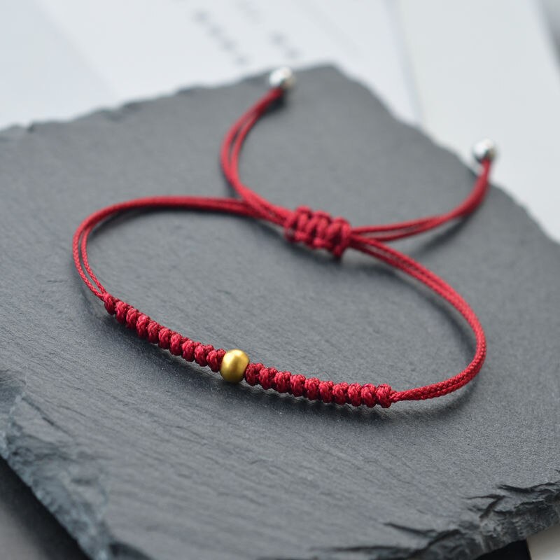 2022 Mode Vrouwen Armband Geluk Rode Touw Geweven Charm Armbanden Voor Mannen Handgemaakte Draad Polsband Voor Koppels: As show 2