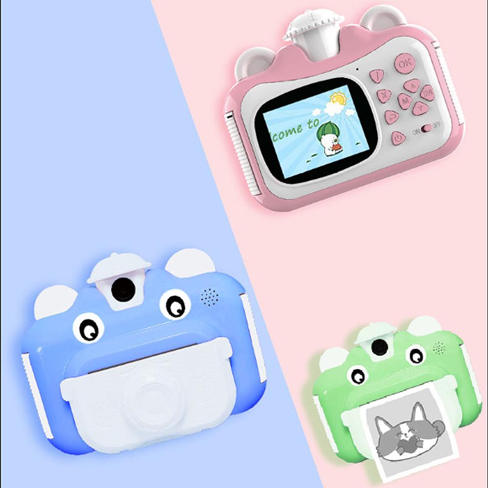 1080P DIY Photo Printing Camera Children Mini Cute Instant Print Camera Cartoon HD Video Recorder Camcorder Kids Chritmas