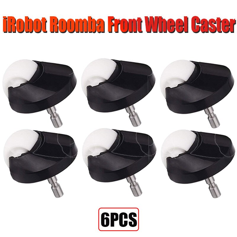 Erstatning roomba forhjulshjulsenhet for irobot roomba  i7 i7+  pluss  e5 e6 e7 500 600 700 800 900 roomba vakuum: 6 stk
