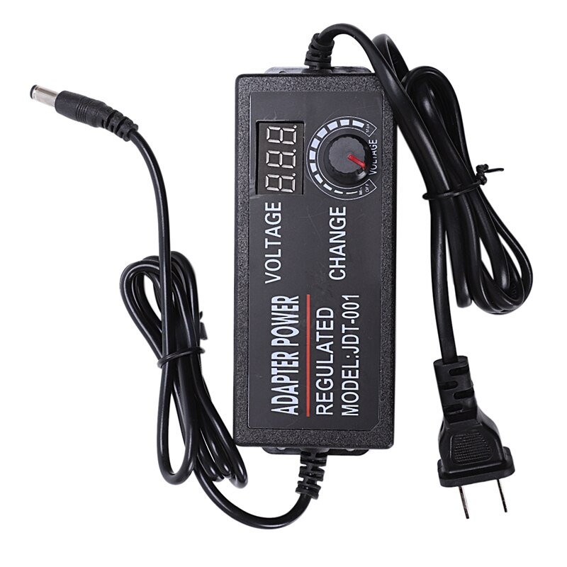 Verstelbare Ac Naar Dc 3V-12V Universele Adapter Met Display Sn Spanning Gestabiliseerde Voeding Adatpor 3 12 V(Us Plug)
