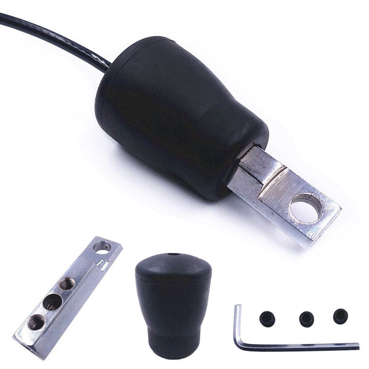 Máquina de polea de gimnasio, repuesto de tope de bola de Cable para Cable de 5mm o 6mm de diámetro, para entrenamiento de remo y espalda de bíceps: Negro