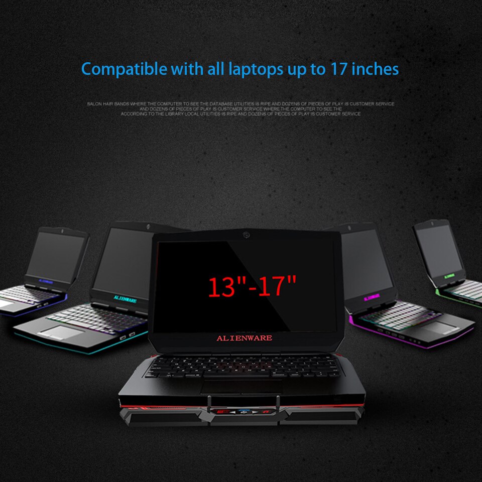 Laptop cooler 2 USB Ports and Six cooling Fan laptop cooling pad Notebook Stand for 12-15.6 inch for Laptop