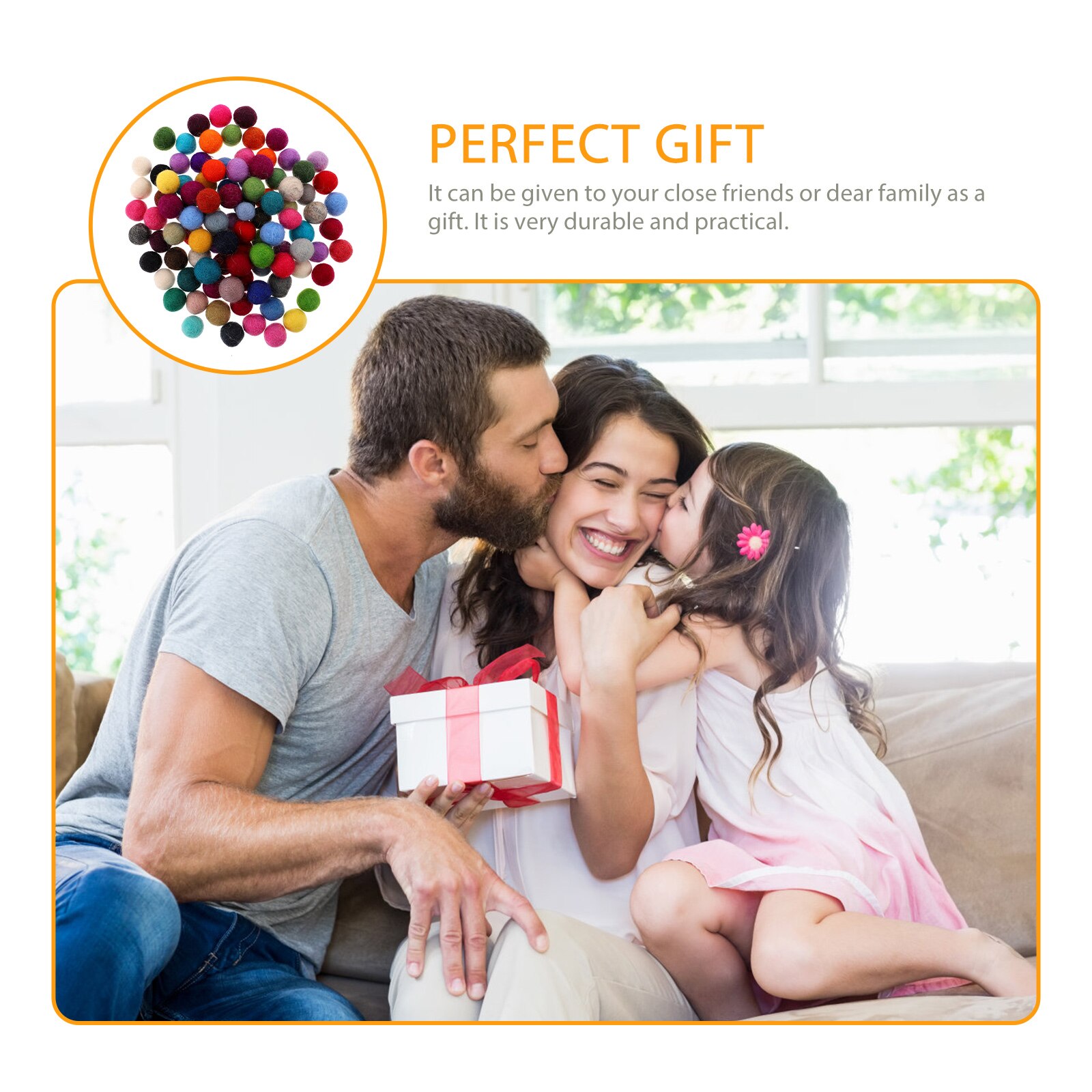 100Pcs Vilt Diy Decors Diy Hanger Voelde Materialen Decoratieve Vilt