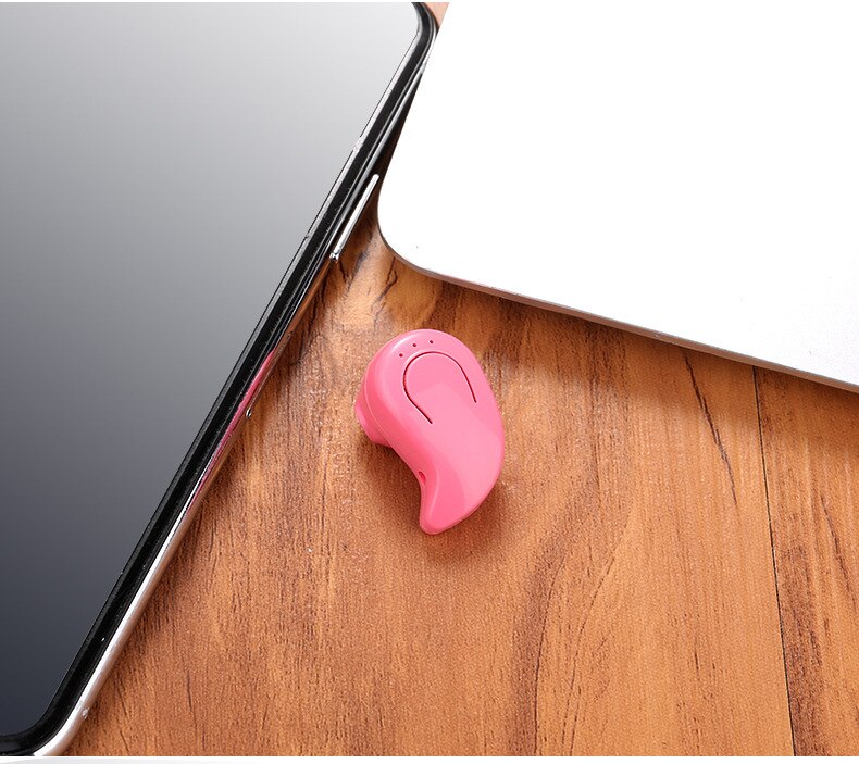 S530X Bluetooth Headset Mini Mini In-ear Headphone Wireless Stereo Sports Earphone Ultra-small Earplugs Hidden: Pink