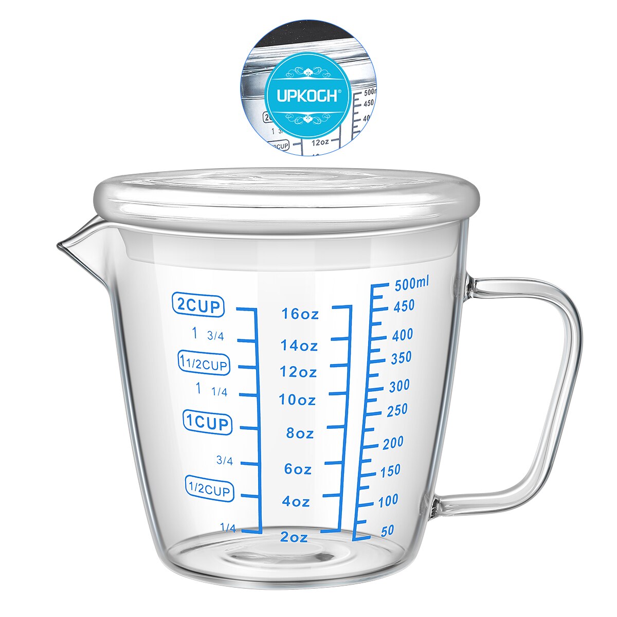 Heat Resistant Glass Measuring Cup Children's Milk Cup Microwave Measuring Cup Transparent Scale Cup