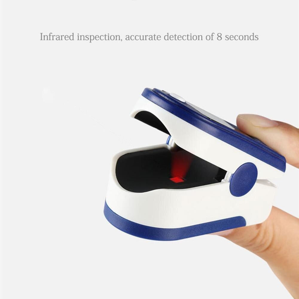 Two-Color Oled Display Finger Clip Pulse Oximeter Infrared Inspection Pulse Waveform Display Intelligent Shutdown: Default Title