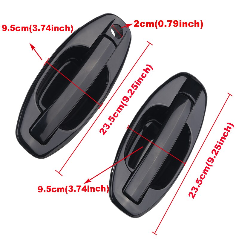 Poignée de porte extérieure | Poignée extérieure de voiture, bol pour Hyundai Santa Fe 2001-2006 82650-26000 82660-26000 poignée de porte extérieure 4 portes