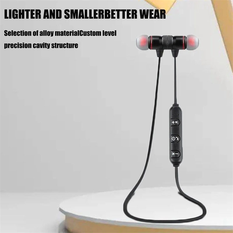 STTKGZD Cuffie Bluetooth senza fili Auricolare con archetto da collo In Ear Monitor con microfono Batteria lunga Auriculares Auricolare di alta qualità