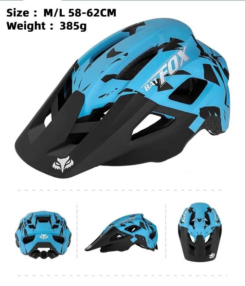 BATFOX Mountain Bike MTB Helmet Cycling Downhill Bicycle Road Ultralight Breathable Men Women Integrally-molded Casco Ciclismo: Burgundy