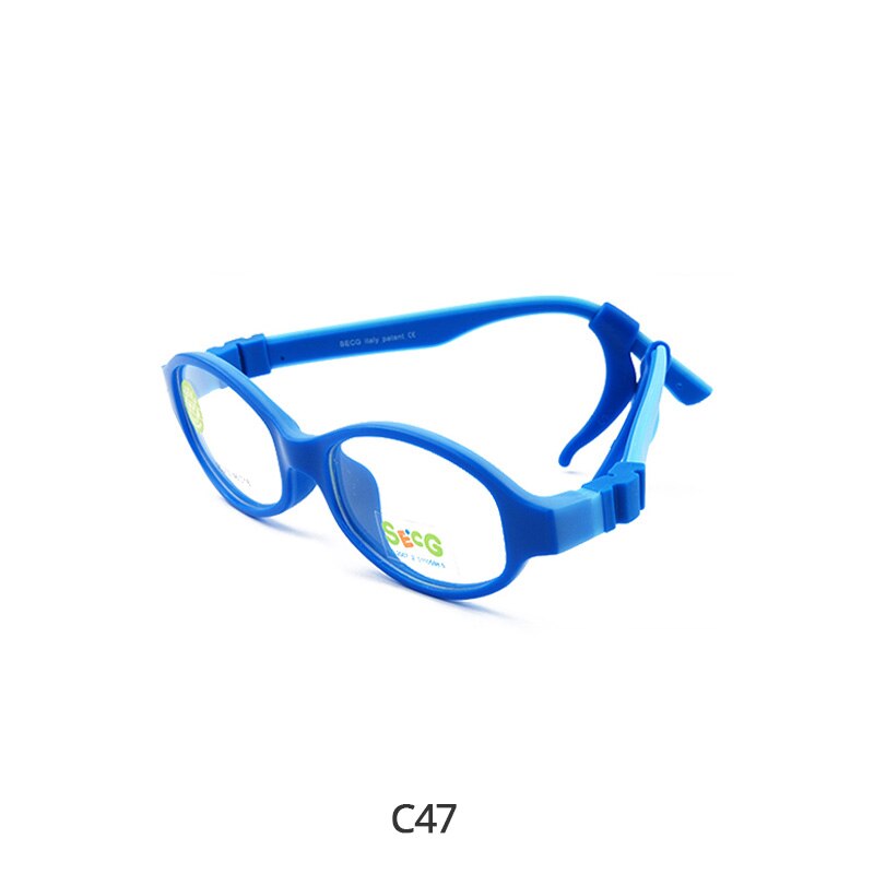 SECG-Montura Flexible y suave para niños, montura de gafas de niño para gafas ópticas: C80