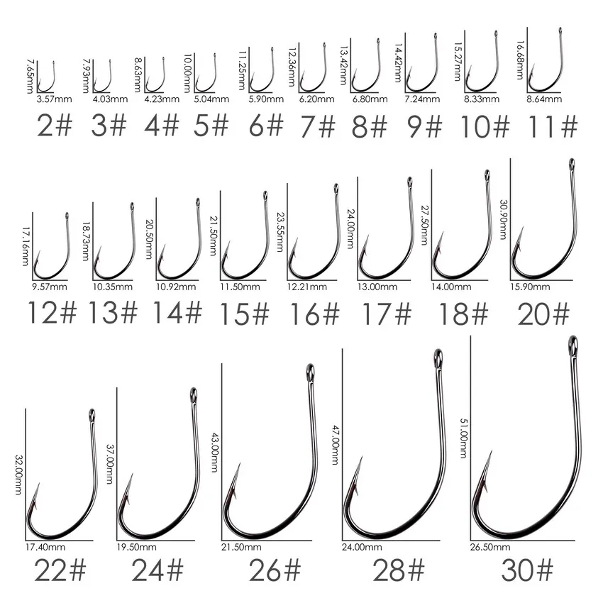 100/50pcs box octopus Fishing Hooks High Carbon Chmical Sharpen Barbed Circle Hook Tackle Set Point Hardness Supplier Fishhooks