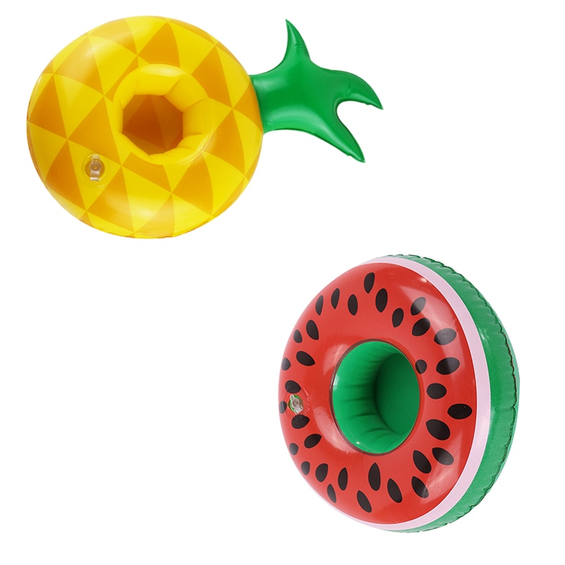 Le plus support de verre piscine pastèque ananas piscine support de verre Snack support gonflable flottant boisson support de verre pour piscine plage fête