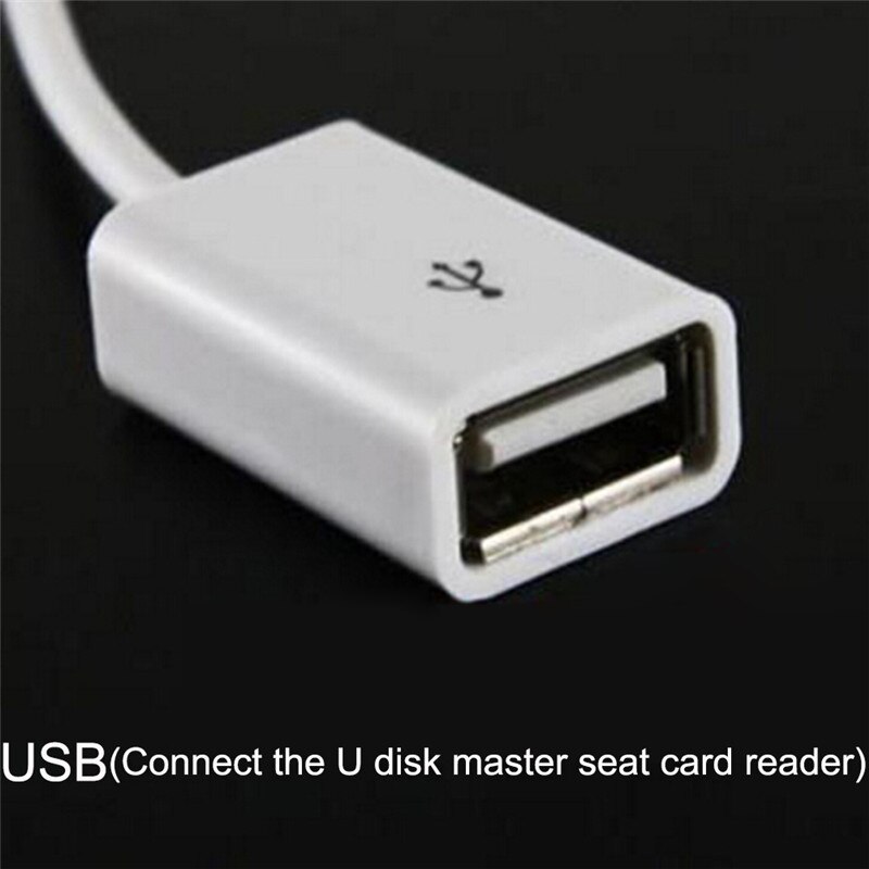 3.5mm AUX Audio Jack naar USB 2.0 Female Converter Kabel - Auto Audio Adapter