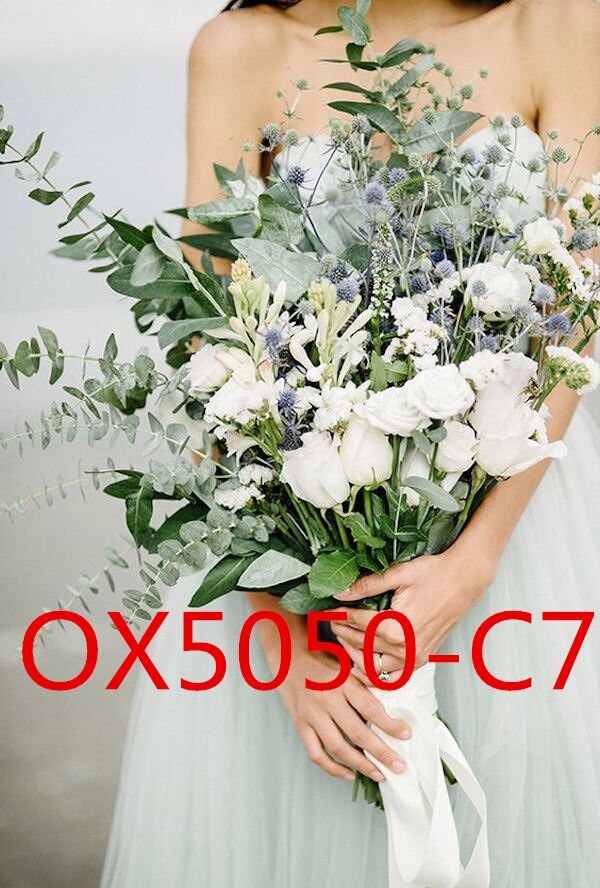 Accessoires de mariée de mariage tenant des fleurs 3303 OX5050: OX5050-C7