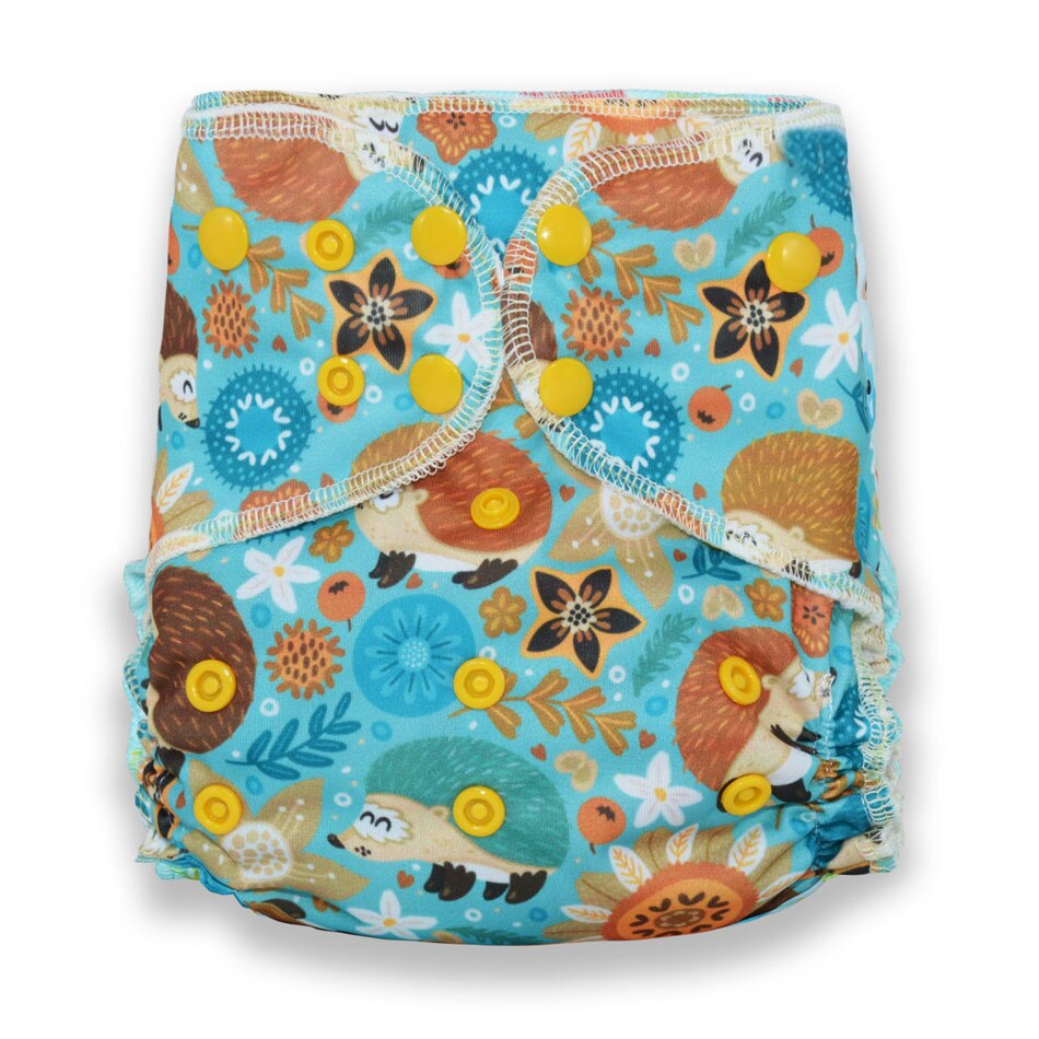 Miababy – couche épaisse AI2 en coton et bambou pour bébé, couche imperméable en tissu pour la nuit, 1 pièce: CP29fitteddiaper