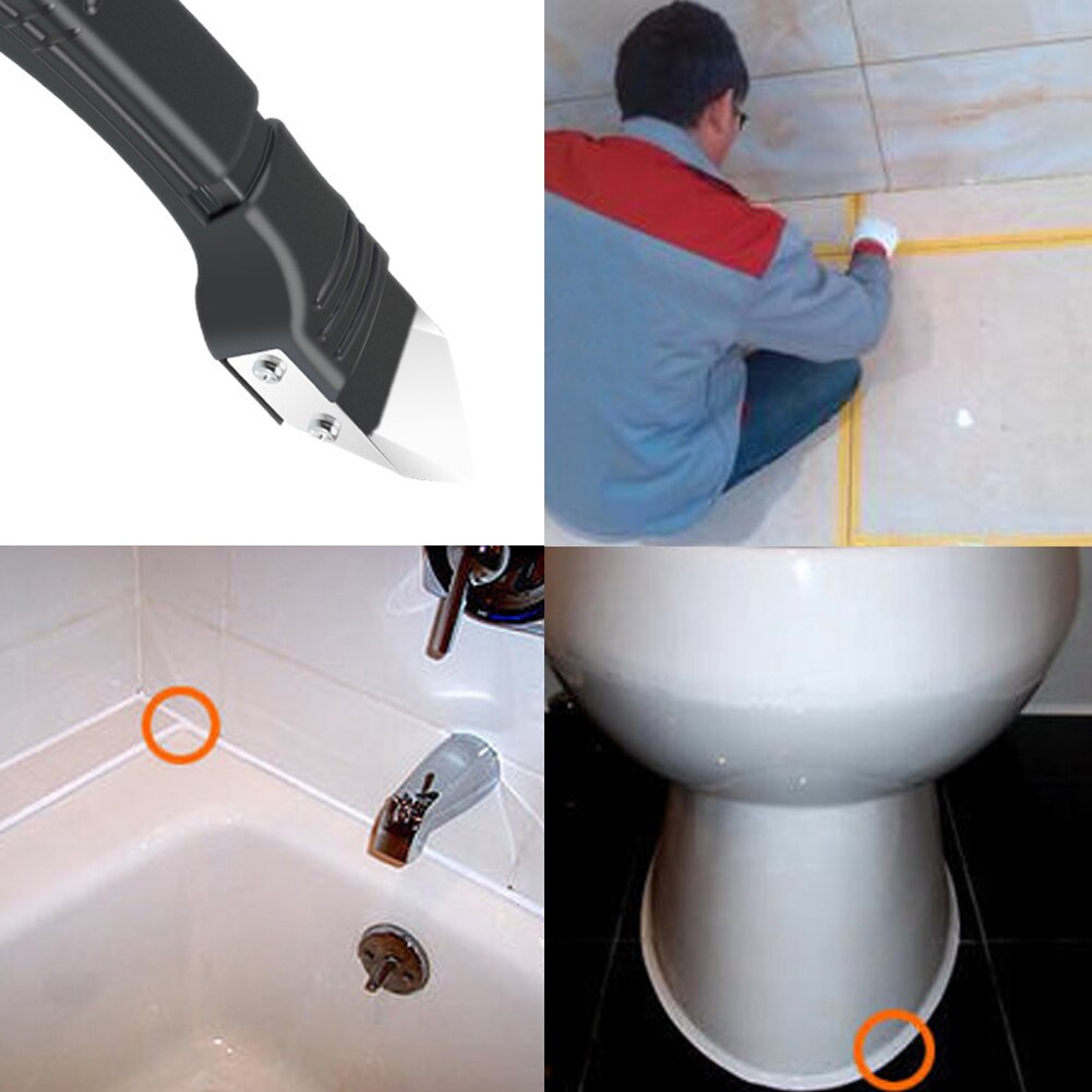 Glass Glue Angle Scraper 5 in 1 Caulking Removal Glass Glue Angle Scraper Sealant Remover Shovel for Home Spatula