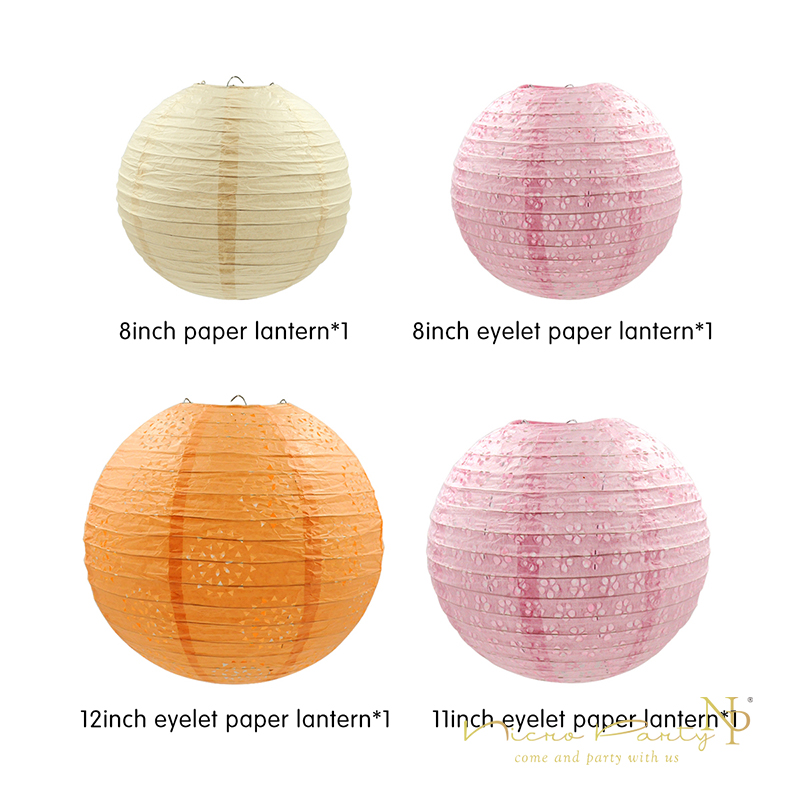Nicro 11 stuks/set roze & oranje tissuepapier bloem papieren lantaarn honingraat voor verjaardagsfeestjes bruiloften en verlovingen kinderdag