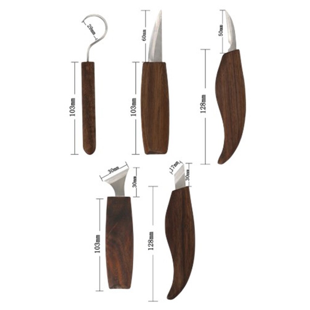 10 stk håndmejselværktøj træskæresæt mejselværktøj træbearbejdningsskærer